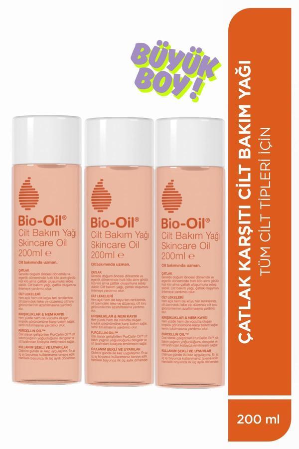 Çatlak Karşıtı & Leke Karşıtı Nemlendirici Cilt Bakım Yağı 200 ml - 3 Adet Set - Image 1