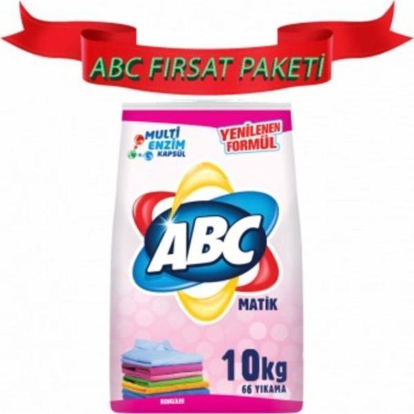 ABC Matik Toz Çamaşır Deterjanı Renkliler İçin 66 Yıkama 10 KG - Image 1