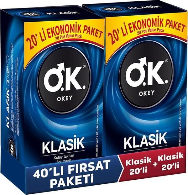 Okey Prezervatif Klasik 4 x 10'lu - Image 1