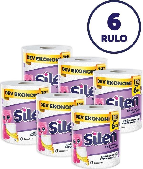 Silen Kağıt Havlu 6'lı Dev Rulo 1=6 - Image 1