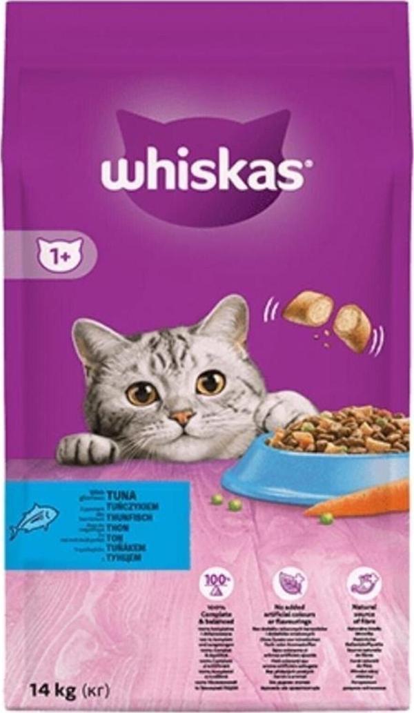 Whiskas Ton Balıklı ve Sebzeli Yetişkin Kedi Maması 14 KG - Image 1
