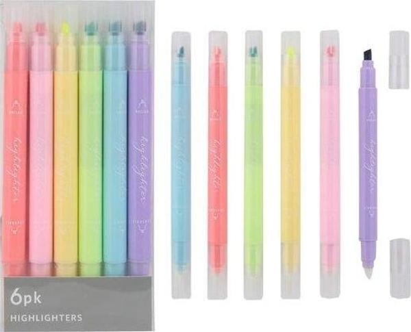 Çift Taraflı Silinbilr Fosforlu 6'Lı Kalem - Image 1