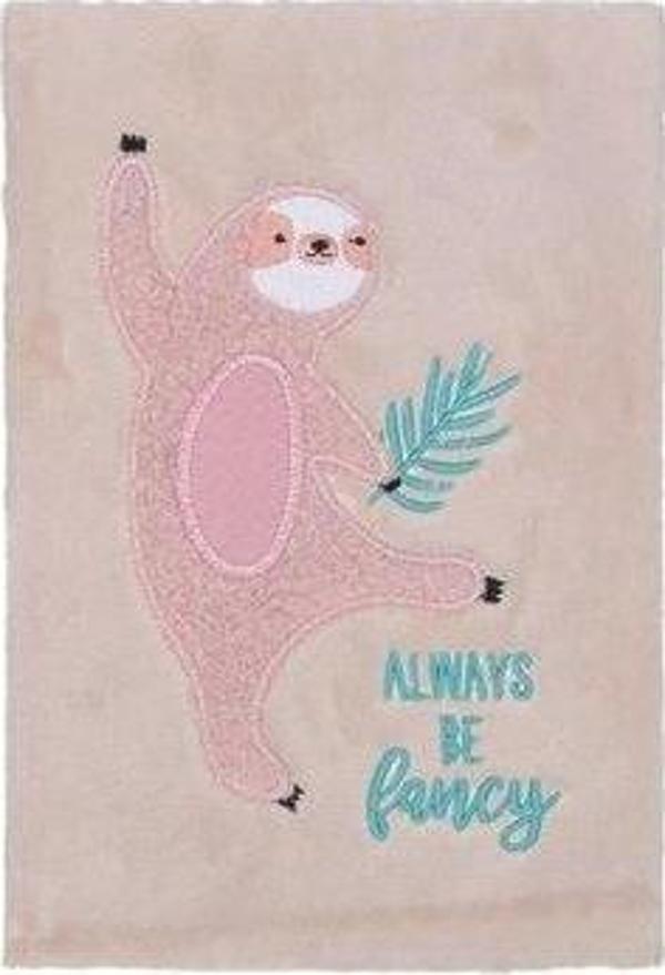 A5 Peluş Pembe Tembel Hayvan Defter - Image 1
