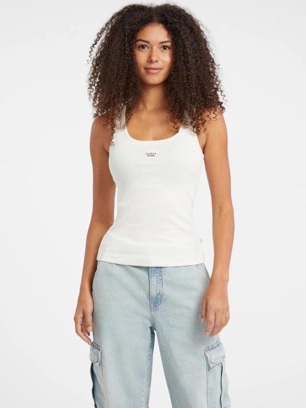 Guess Kadın Krem Top W5BP04KA0H1-G053 - Image 1