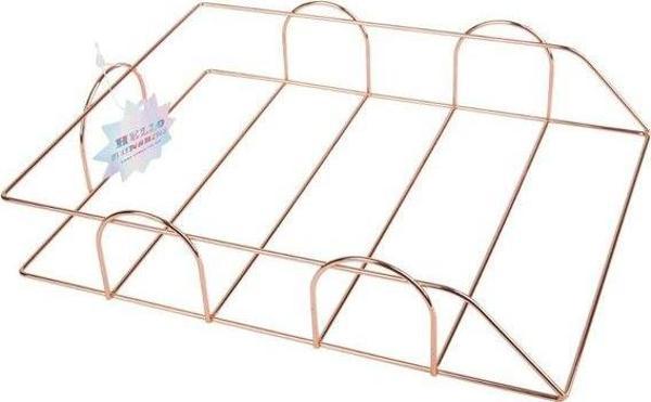 Metal Rosegold A4 Evrak Rafı Tekli - Image 1