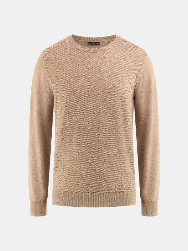 Guess Jamaar Erkek Bej Yün Karışımlı Triko M5BR08Z0432-H184 - Image 1