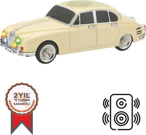Torima WS-596 Taşınabilir Kablosuz Bluetooth Hoparlör Krem - Image 1