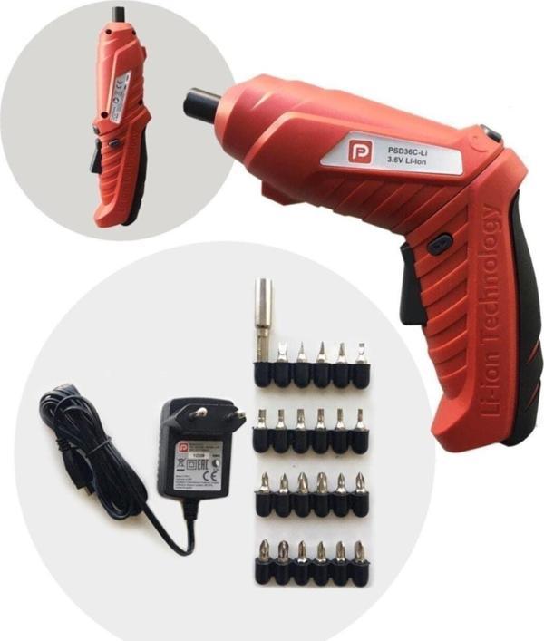 Performance Power Akülü Vidalama 3.6v Li-ion + 24 Parça Aksesuar - Image 1