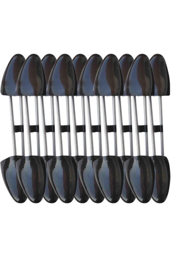 Urve Yaylı - Spiralli 10 Adet Plastik Ayakkabı Kalıbı Siyah 39-44 - Image 1