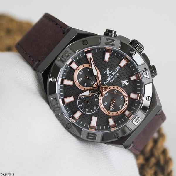 Daniel Klein DK244342 Deri Kordonlu Erkek Kol Saati - Image 1