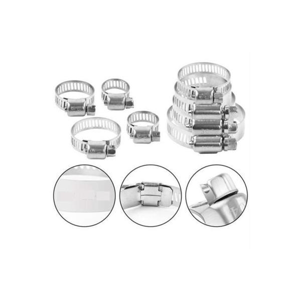 5 Ebat 10 Adet Ayarlı Metal Kelepçe Seti - Image 1