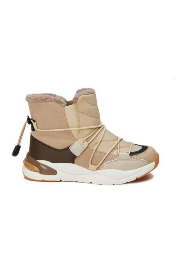 Vicco 21K.368 Bej Kahve Kürklü Çocuk Bot - Image 1