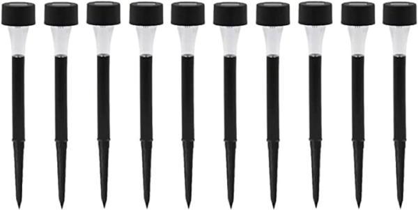 Güneş Enerjili Bahçe Lambası Plastik Saplama 10lu Set - Image 1