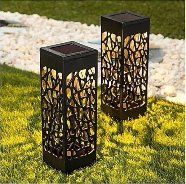 Dekoratif Solar Güneş Enerjili Bahçe Aydınlatması Yürüyüş Yolu Seti ( 6 Adet ) - Image 1