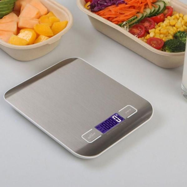 Dijital Mutfak Terazisi 5 Kg 1 Gr Hassas Paslanmaz Çelik - Image 1