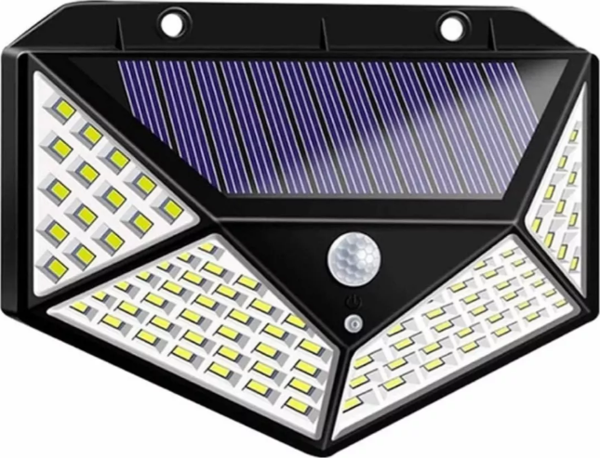 Solar Hareket Sensörlü Duvar Lambası 100 Led - Image 1