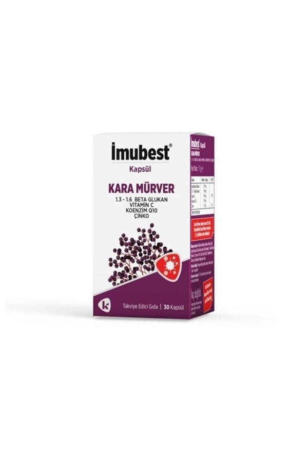 Imubest Kara Mürver Beta Glukan Vitamin C Koenzym Q-10 Ve Çinko Içeren 30 Kapsül - Image 1