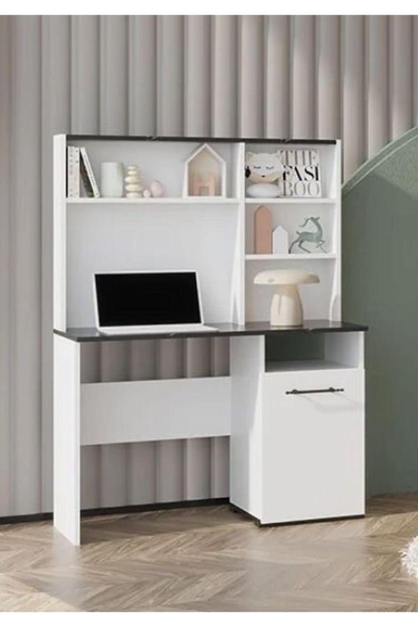 Modamed Still Çocuk-Genç Çalışma Masası, Beyaz Çalışma, Bilgisayar Masası, Çalışma Sehpası, Ofis Ders Masası - Image 1