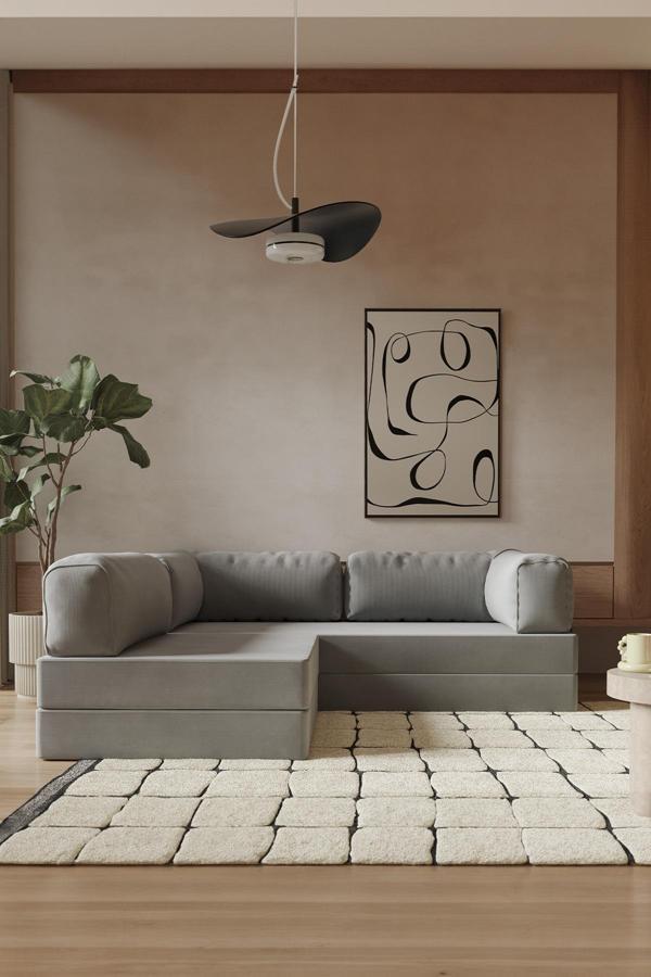 Modalife Legoom Köşe Açılır Kanepe Yatak Olabilen Rahatlama , Aktivite Koltuk, Köşe Takımı, Üçlü Kanepe - Image 1