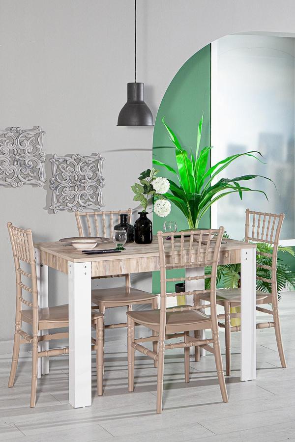 Mobetto Home Grande Masa / Soho Mutfak Masa Takımı - Cappucino - Image 1