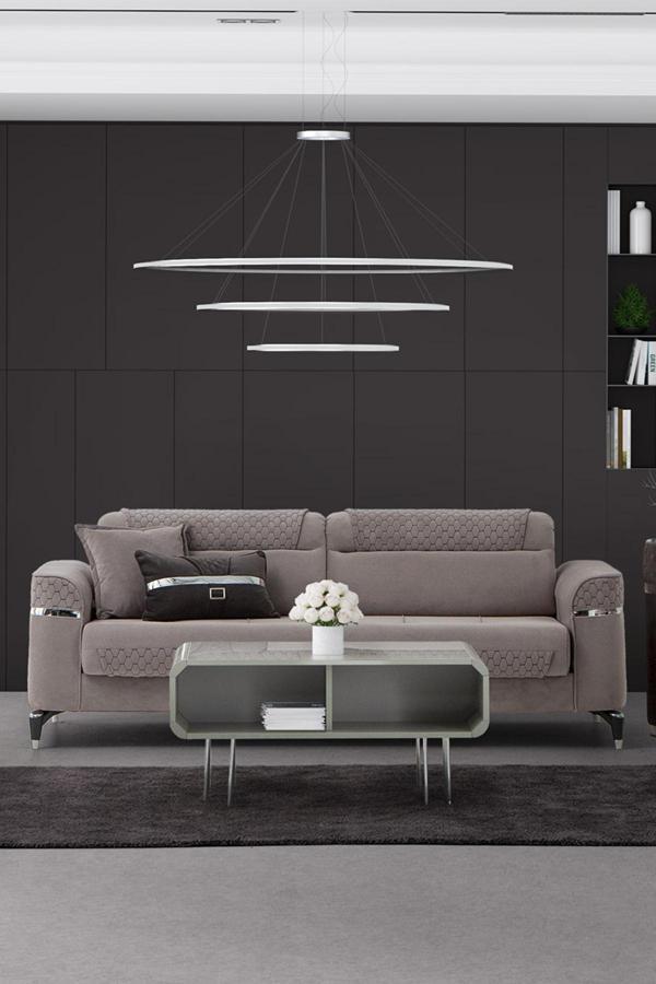 Mobetto Veyron Üçlü Salon&Oturma Odası Kanepe - Antrasit - Image 1