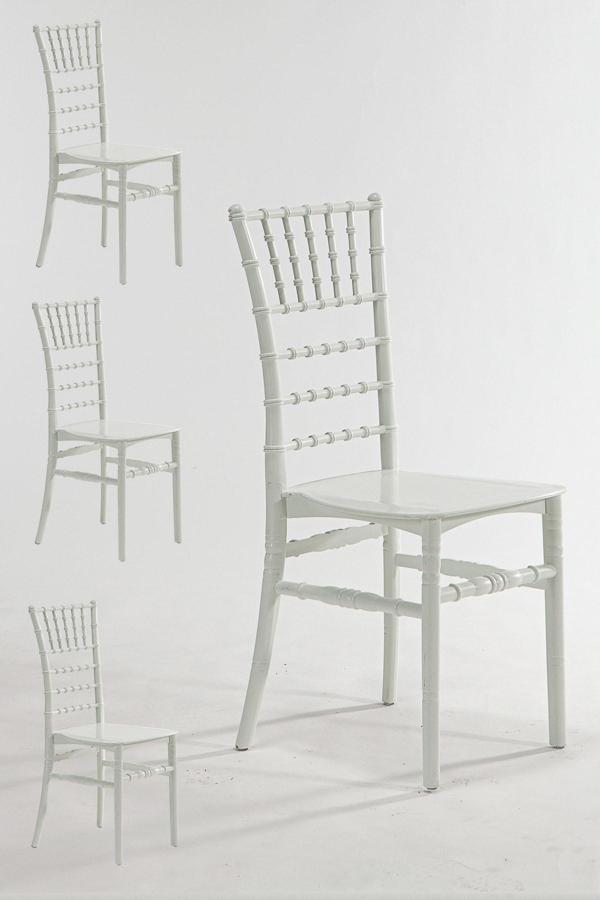 Mobetto Mutfak Sandalyesi 4 Adet  Beyaz - Image 1