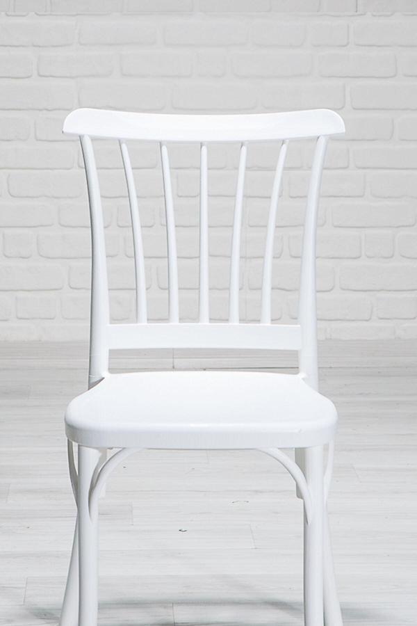 Mobetto Violet Home Mutfak Sandalyesi 4 Adet - Beyaz - Image 1