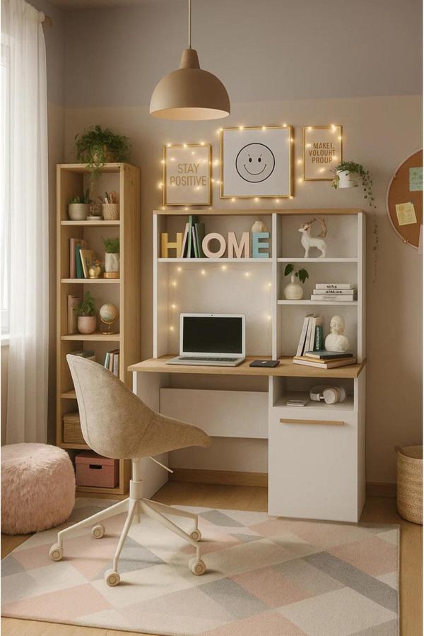 Mobetto Nehir Genç Odası Çalışma Bilgisayar Masası, Çocuk Çalışma Masası - Image 1