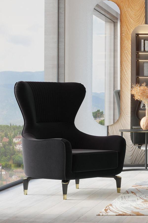 Sandalie Bella Berjer Salon&Oturma Odası - Siyah - Image 1