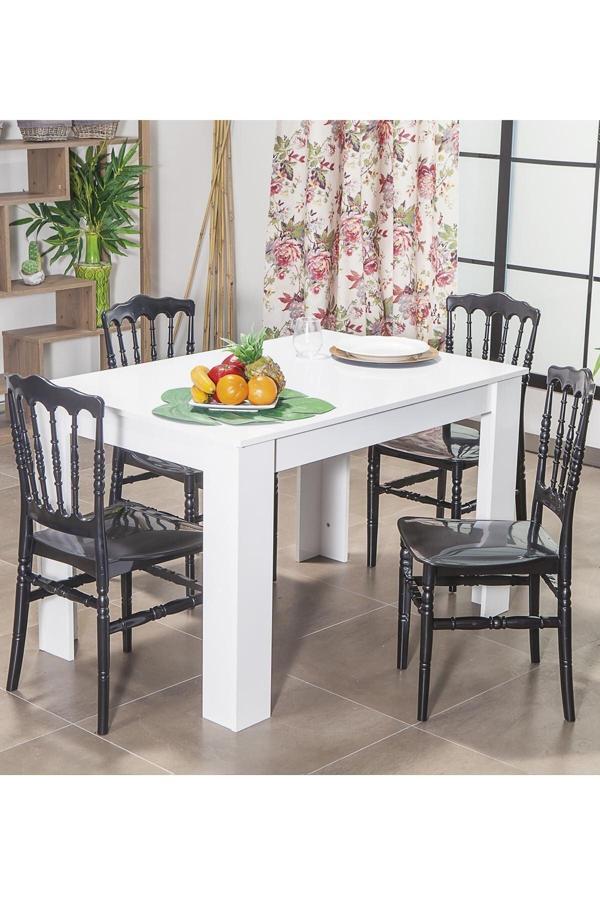 Mobetto Home Arda Masa / Miray Sandalye Mutfak Masa Takımı - Siyah - Image 1