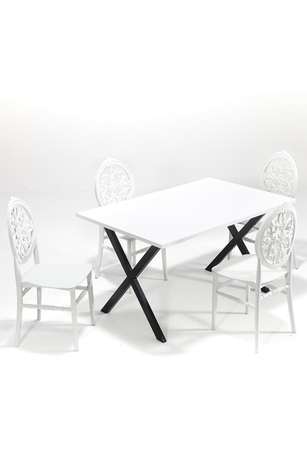 Mobetto Matrix Maxima Beyaz / Venüs Mutfak Masa Takımı - Beyaz - Image 1