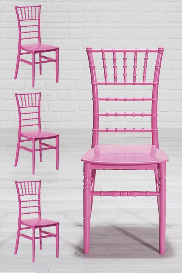 Mobetto Soho Home Mutfak Sandalyesi 4 Adet-Pembe - Image 1