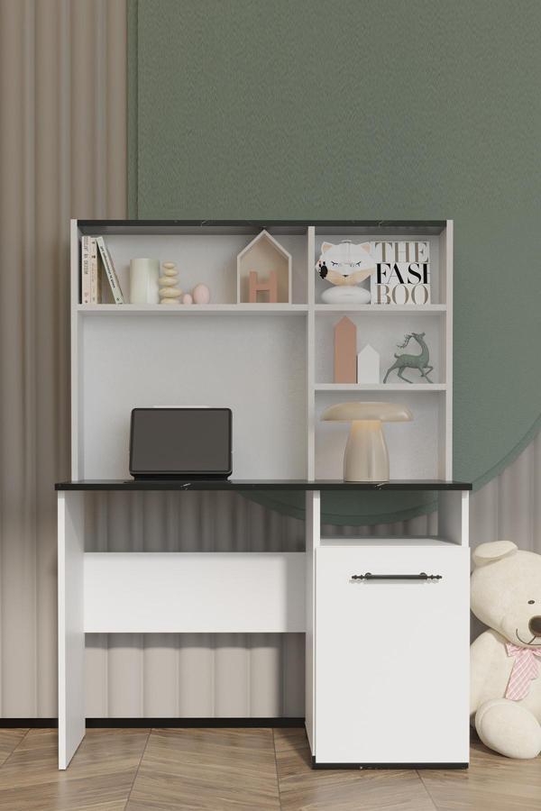 Mobetto Still Çalışma Masası - Siyah&Beyaz - Image 1