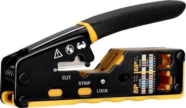 PrimeX PX-8070Y RJ45/RJ11 CAT6/CAT7, Yeni Nesil EZ RJ45 Pense Cat6 Cat7, Yeni Nesil Pense Cat7 (Bıçaklı) - Image 1