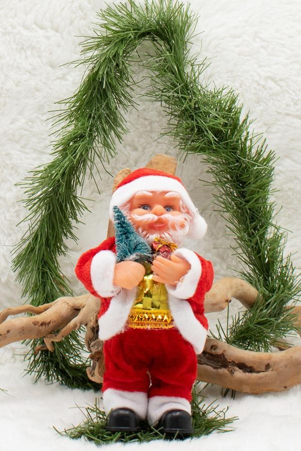 Müzikçi Noel Baba 22 Cm Santa Claus Yılbaşı Süsü - Image 1