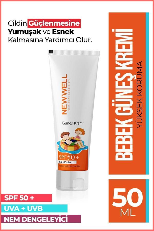 New Well Güneş Koruyucu Çocuk Kremi Spf 50+ (50Ml) - Image 1