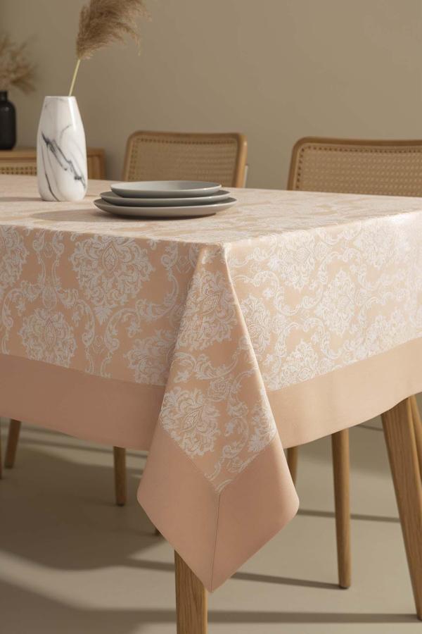 Damascus Cappuccino Masa Örtüsü 160x220 cm - Image 1