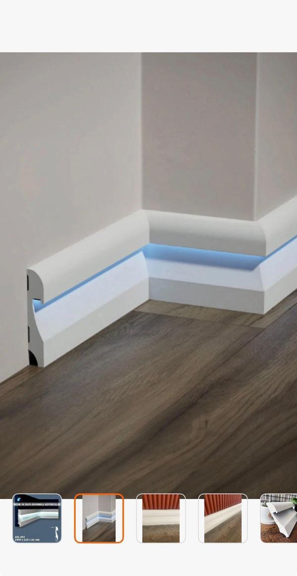 LEDLİ SÜPÜRGELİK %100 SUDAN ETKİLENMEZ 11,5 cm X 2,40cm - Image 1