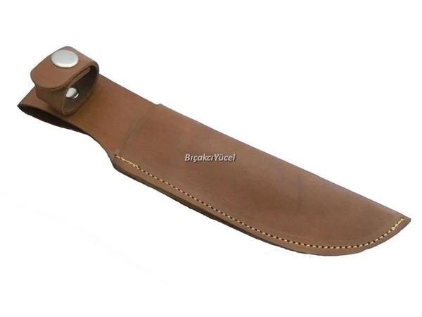 Hakiki Deri Uzun Bıçak Kılıfı 27 Cm, Kemerlikli - Image 1