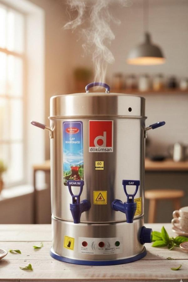 Dökümsan Arm-2 Profesyonel  60 Bardak  Gizli Rezistans Semaver - Image 1