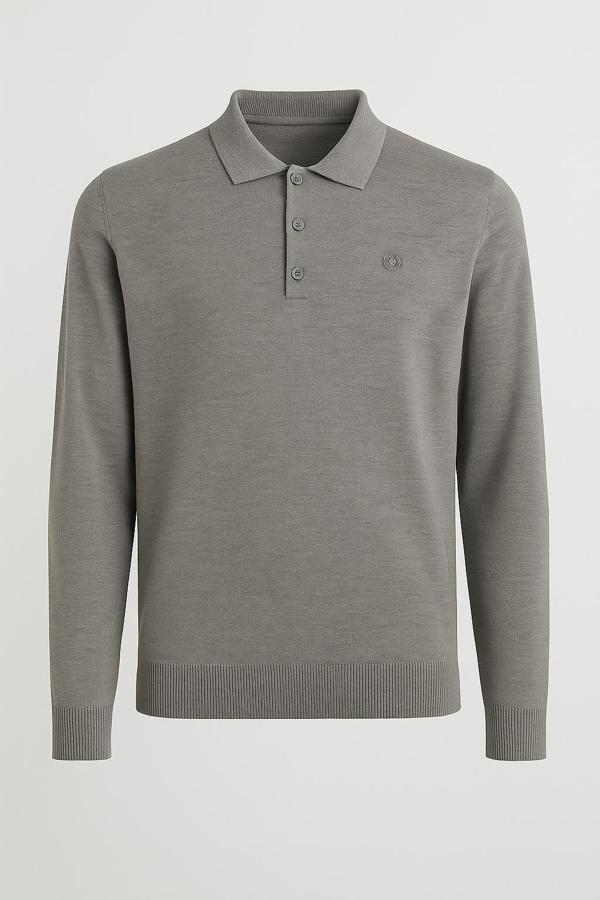 Simenti Regular Polo Yaka Düğmeli Erkek Triko - 7422 - Image 1