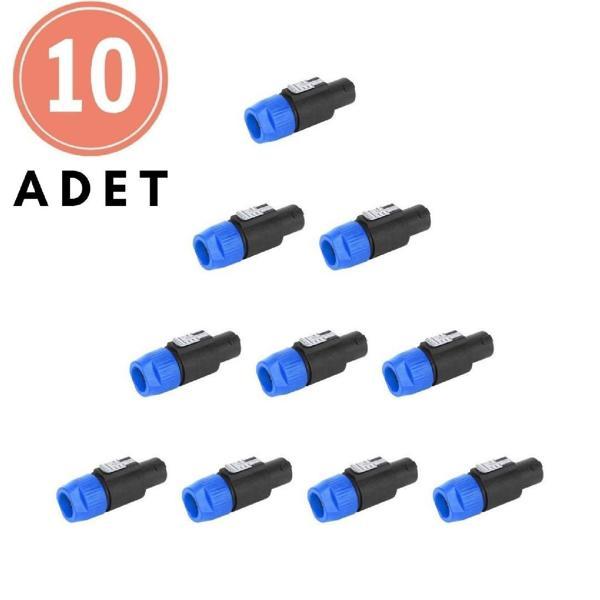 Spekon Erkek Fiş-4 Pin Jak Konnektör Kaliteli-10 ADET - Image 1