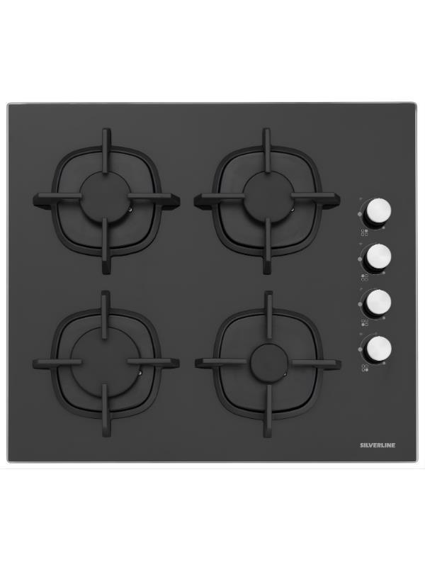 Silverline CS5700C6B01 Siyah Gazlı Ankastre Ocak - Image 1