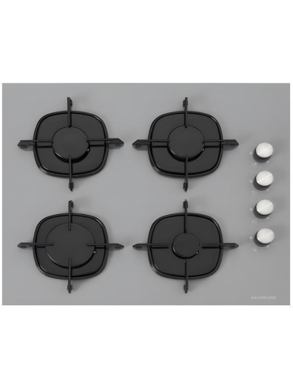 Silverline CS5700E6S01 Gri Gazlı Ankastre Ocak - Image 1