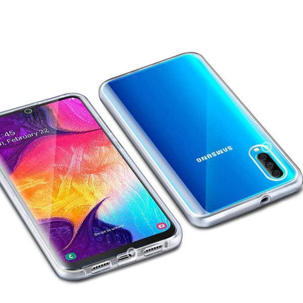 Galaxy A70 Kılıf MKST Enjoy Kapak - Renksiz - Image 1