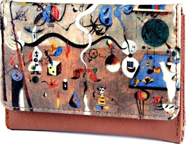 Perabags Joan Miro Tablo Baskılı Bozuk Paralılık Cüzdan - Image 1