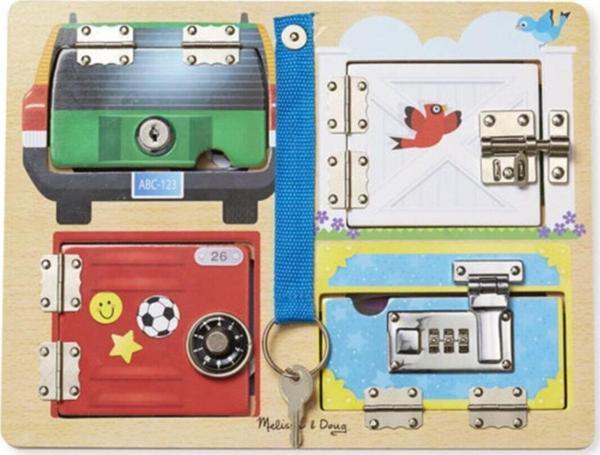 Melissa & Doug Ahşap Kilit Ve Çilingir Tahtası (3+ Yaş) / (md009540) - Image 1