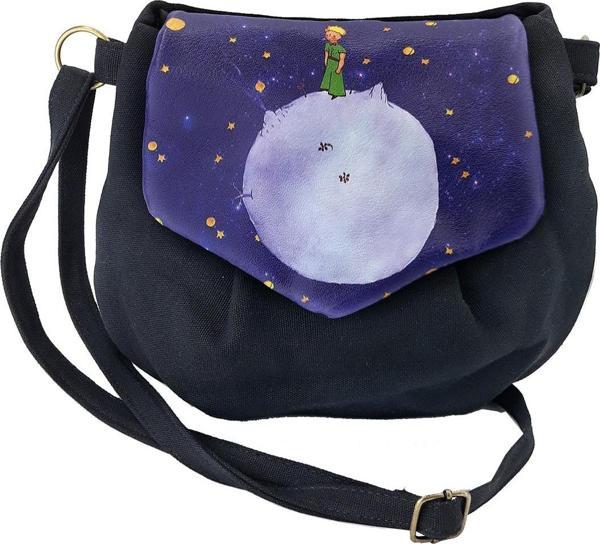 Perabags Kadın Küçük Prens Baskılı Heybe Omuz Çantası - Image 1