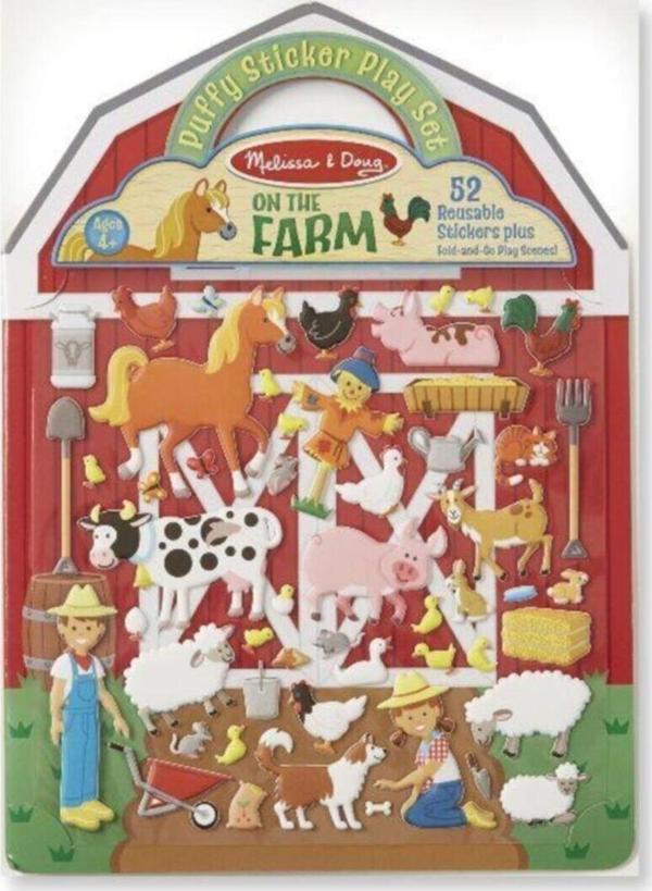 Melissa & Doug Tekrar Kullanılablen Çiftlik Kabartmalı Çıkartma - Image 1