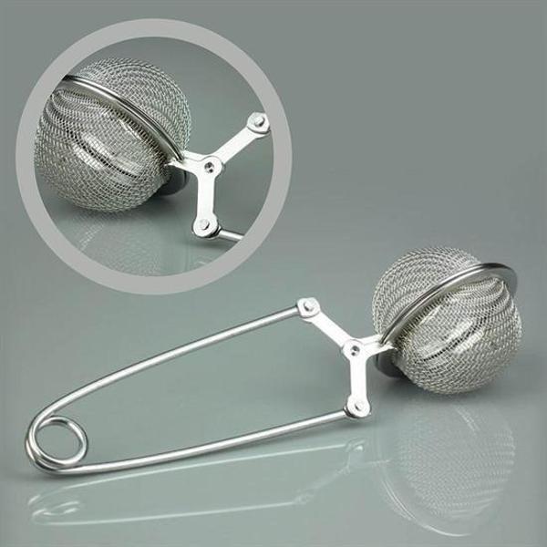 BUFFER® Paslanmaz Metal Pratik Kolay Bitki Çayı Demleme Süzgeci Aparatı - Image 1